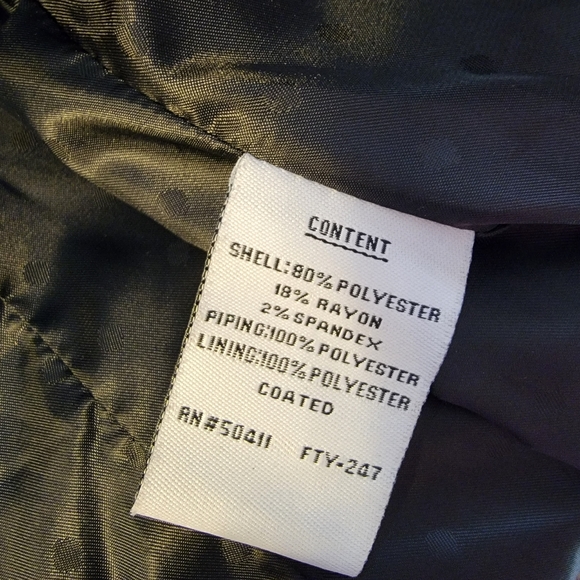 Jessica Simpson long dress coat with floral detailed collar lapel - Picture 7 of 8